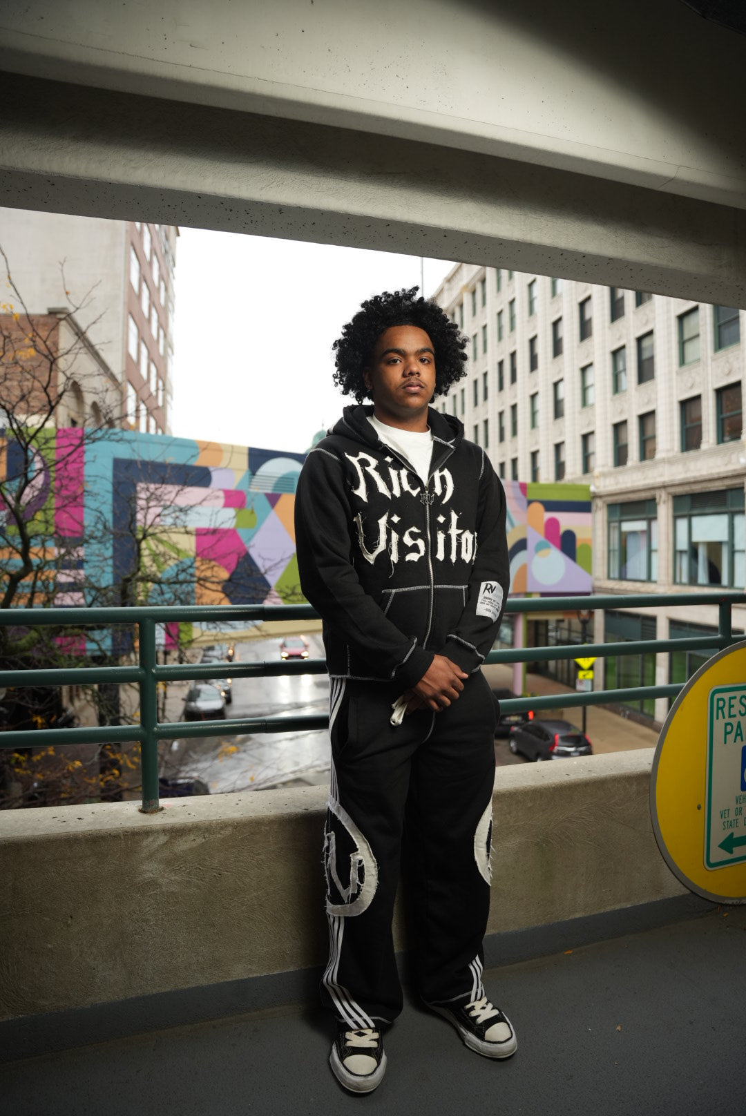 Rich Visitor Black Sweatpants