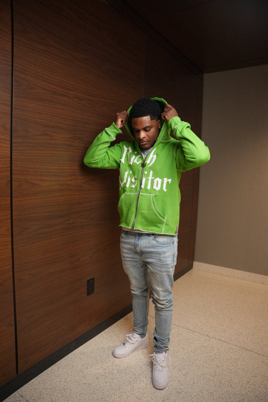 Rich Visitor Green Cropped Jacket