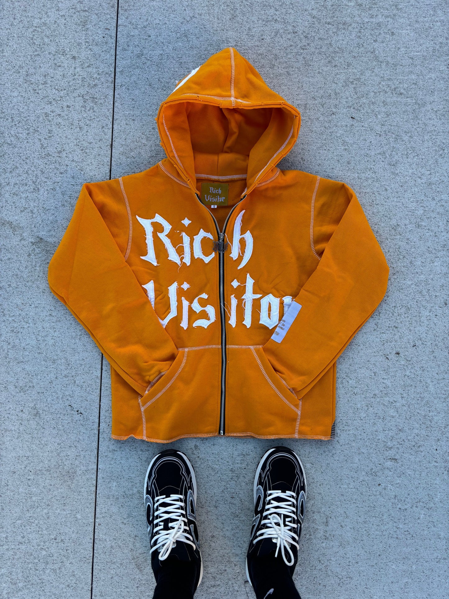 Rich Visitor Orange Cropped Jacket