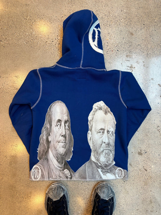 Rich Visitor Blue Cropped Jacket