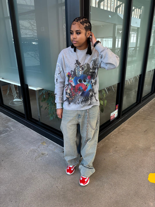 Rich Visitor “Memory Core” Thermal Light Grey