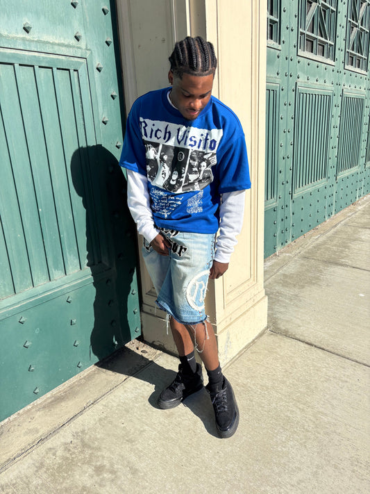 Rich Visitor Blue Urban Alley Tee