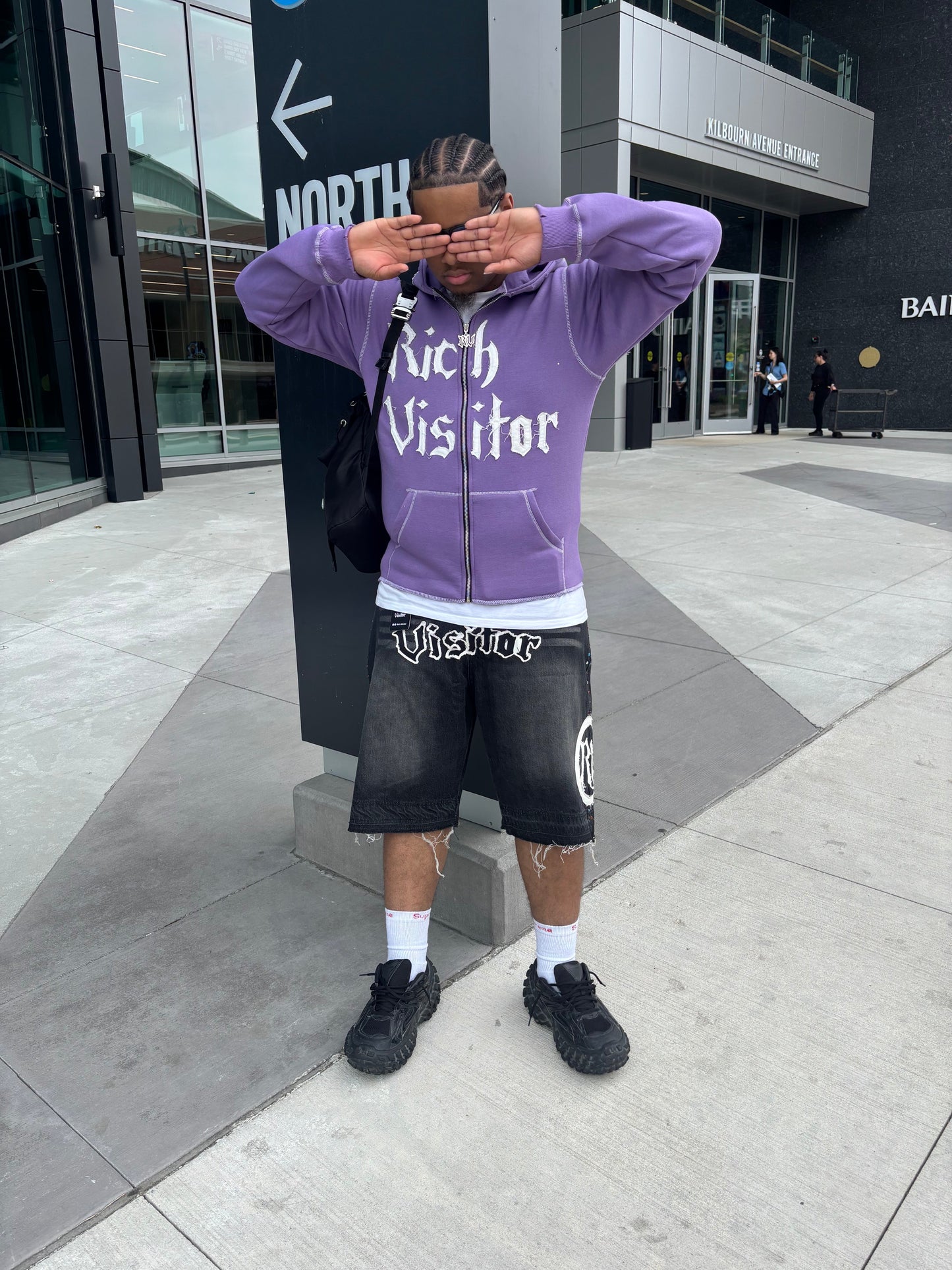 Rich Visitor Purple Cropped Jacket