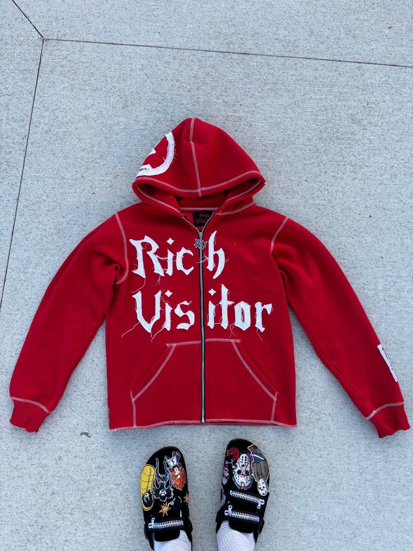Rich Visitor Red Cropped Jacket