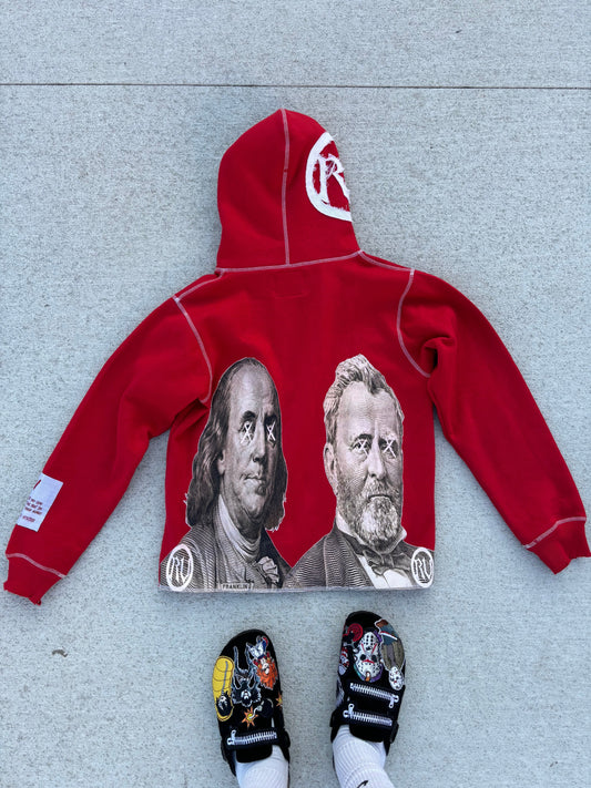 Rich Visitor Red Cropped Jacket