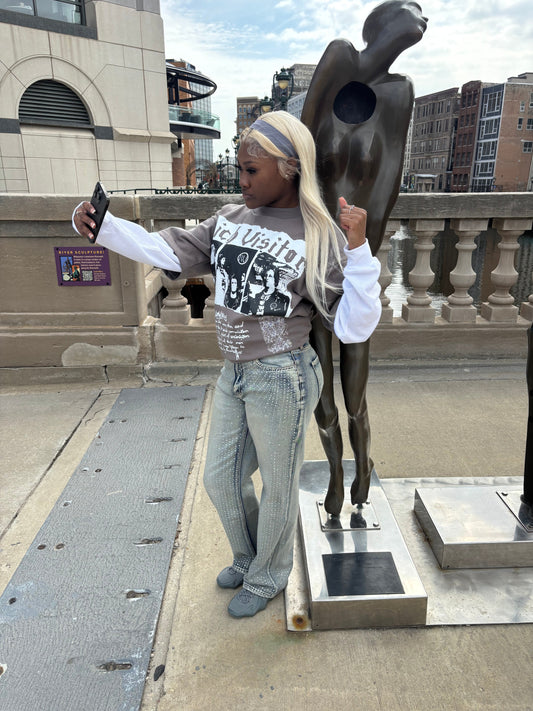 Rich Visitor Grey Urban Alley Tee