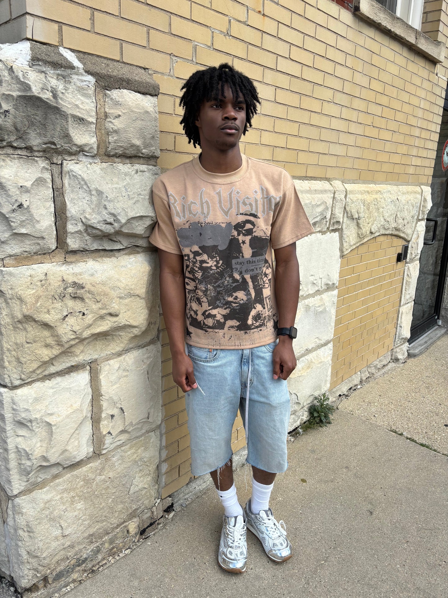 Rich Visitor All Star Tee Tan