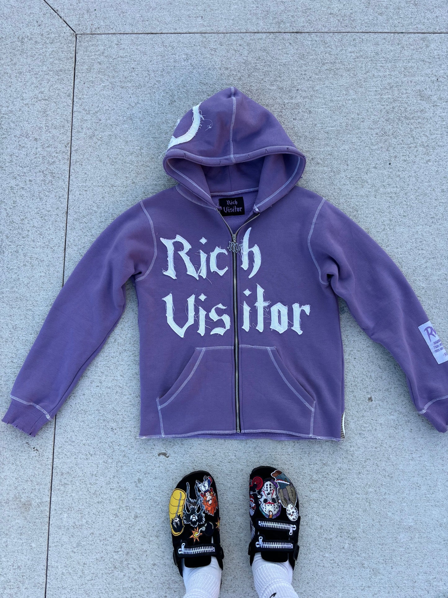 Rich Visitor Purple Cropped Jacket