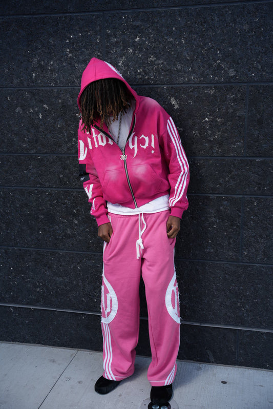 Pink Full Jogging Set (Discounted)