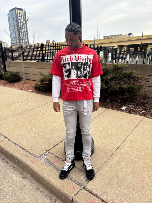Rich Visitor Red Urban Alley Tee