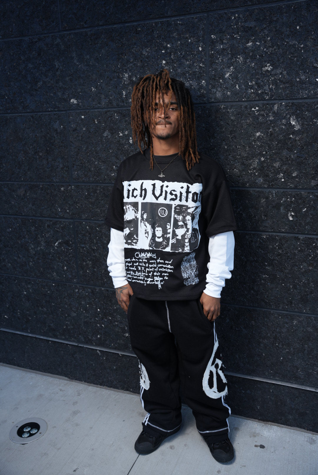 Rich Visitor Black Sweatpants