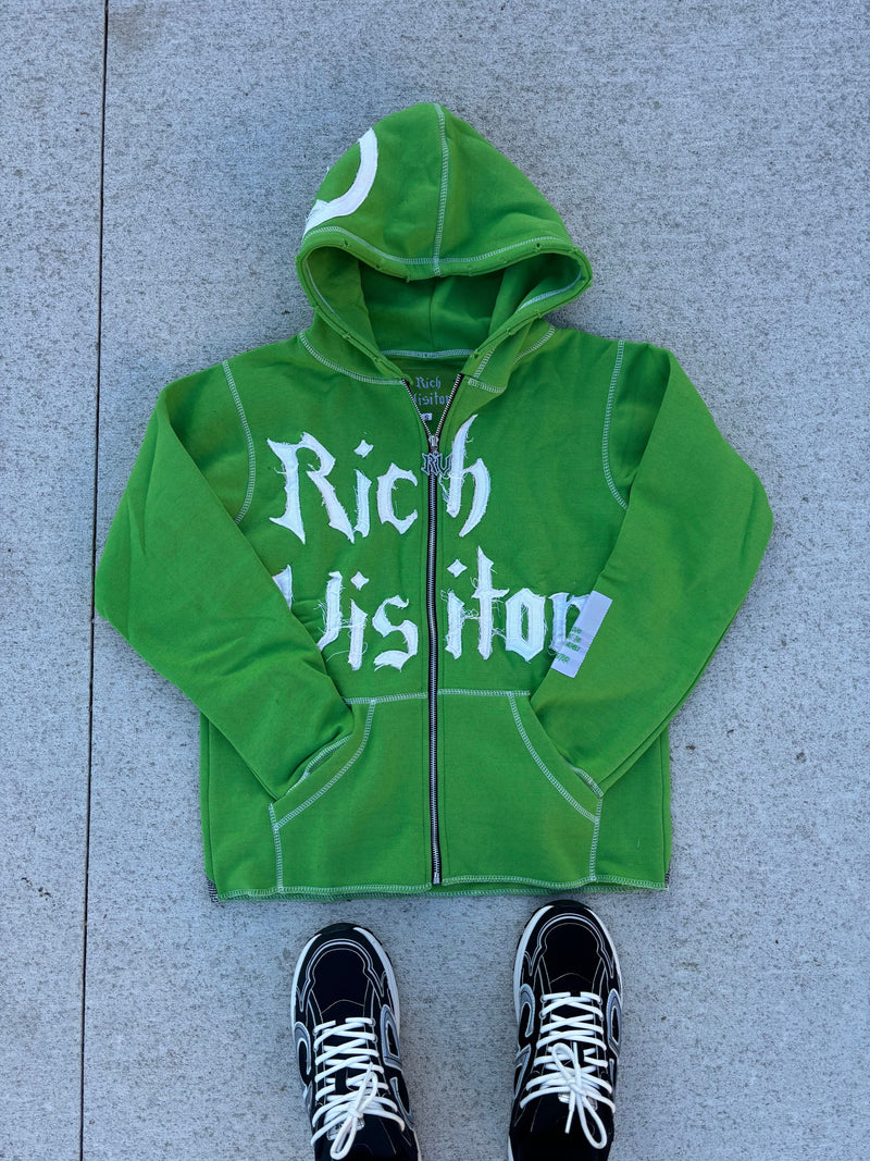 Rich Visitor Green Cropped Jacket