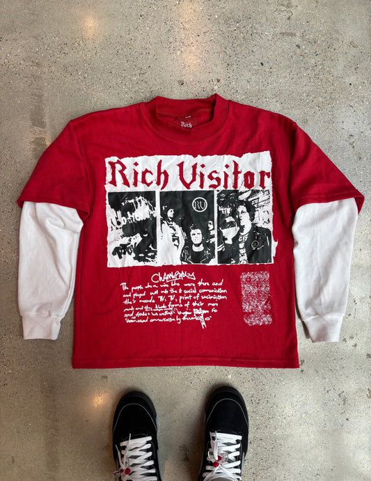 Rich Visitor Red Urban Alley Tee