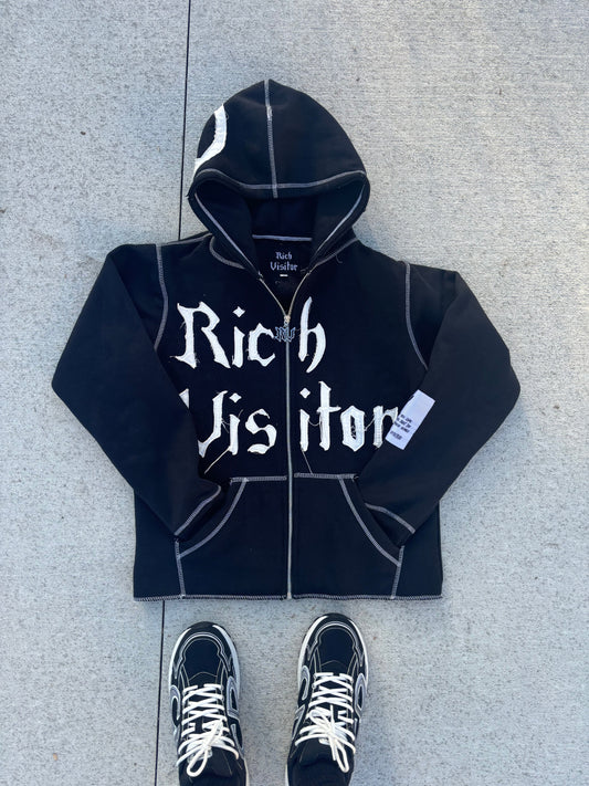 Rich Visitor Cropped Black Jacket