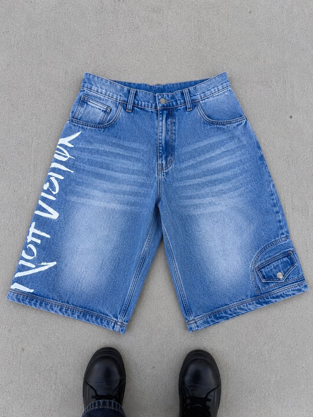Rich Visitor Blue “Saint Wash Jorts”