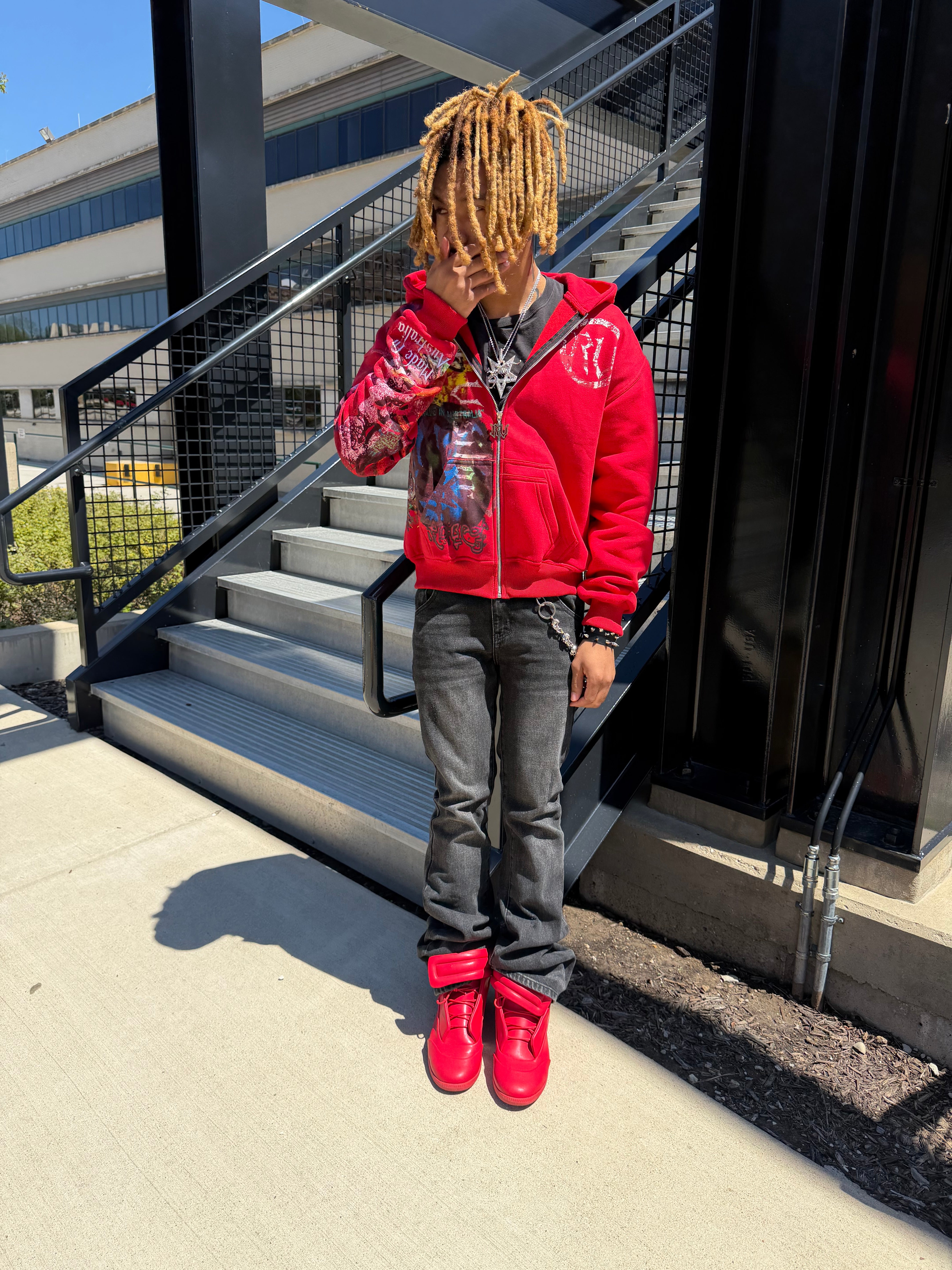 Rich Visitor Red Australian Jacket