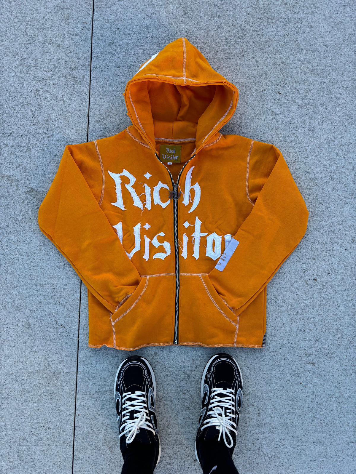 Rich Visitor Orange Cropped Jacket