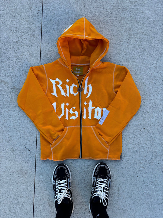 Rich Visitor Orange Cropped Jacket