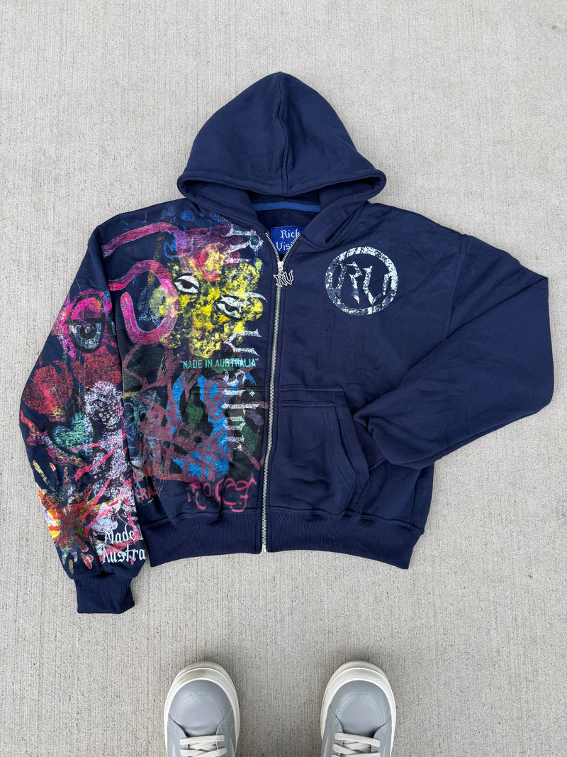 Rich Visitor Navy Blue Australian Jacket