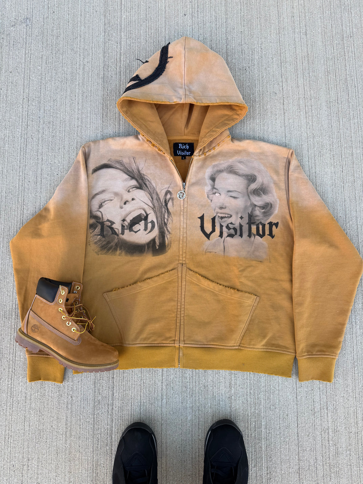 Rich Visitor Faded Memories Jacket Brown