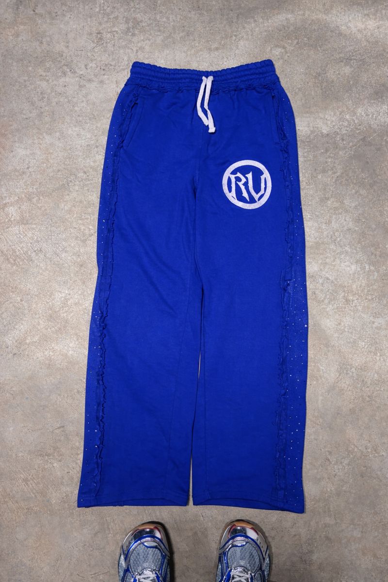 RV Distressed Diamond Sweats Blue