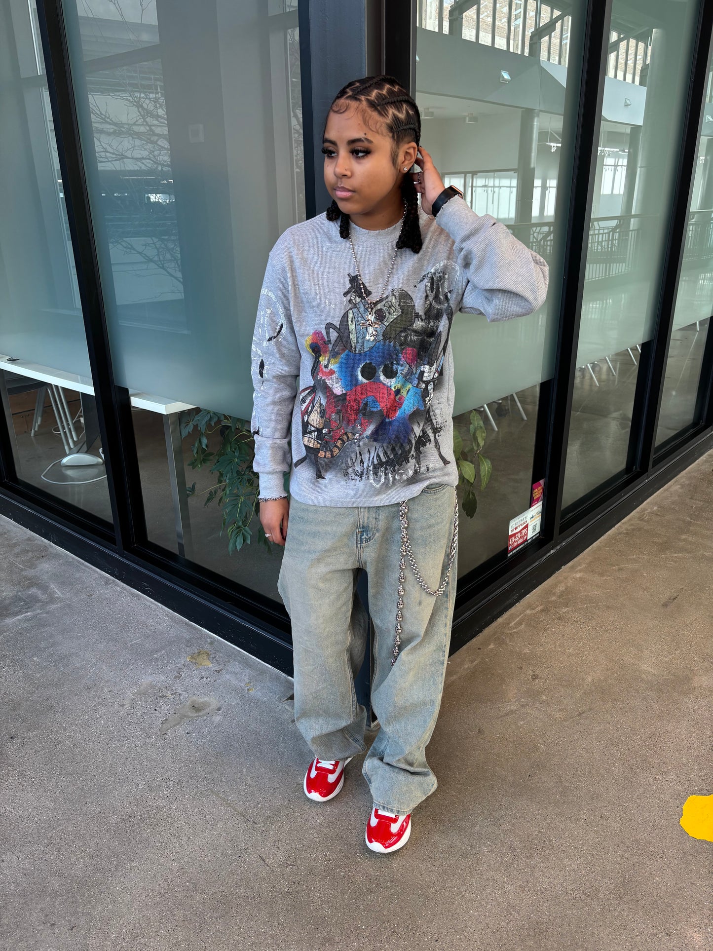 Rich Visitor “Memory Core” Thermal Light Grey