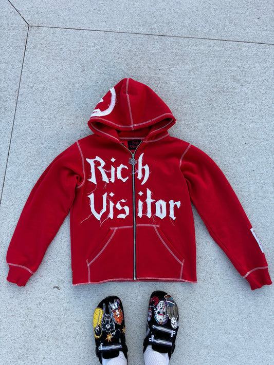 Rich Visitor Red Cropped Jacket
