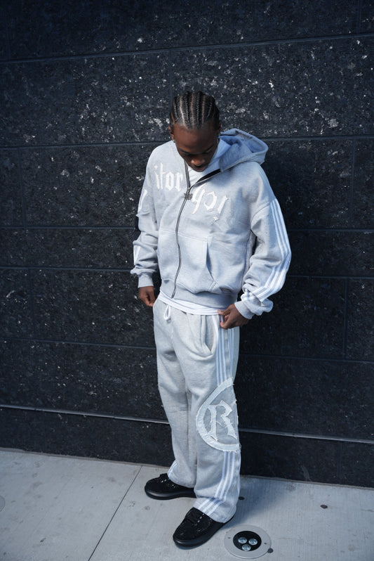 Grey Full Jogging Set (Discounted)
