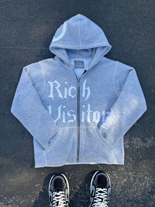 Rich Visitor Cropped Grey Jacket