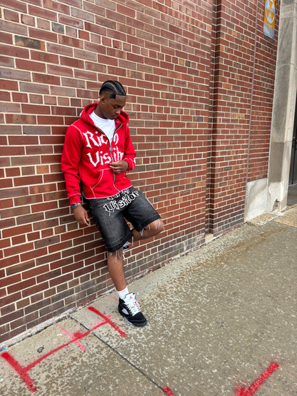 Rich Visitor Red Cropped Jacket
