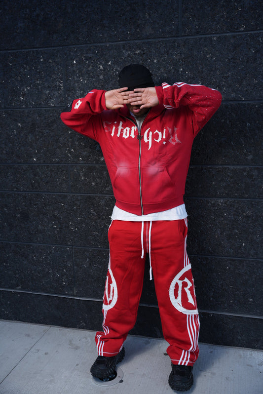 Red Full Jogging Set (Discounted)