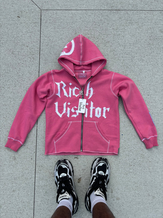 Rich Visitor Pink Cropped Jacket