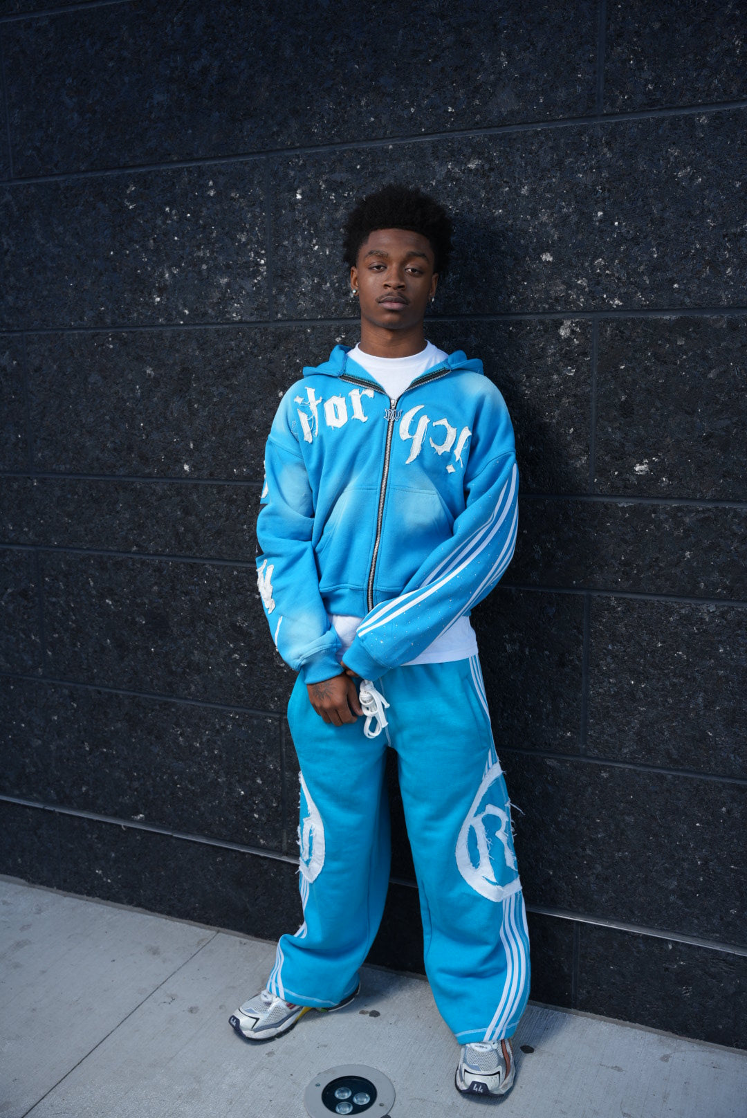 Rich Visitor Light Blue Sweatpants
